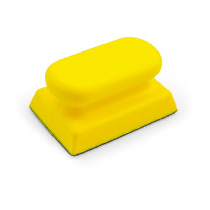Sanding Block, 3.9 x 2.7 Inch Reusable Sandpaper Holder with Hook and Loop Base, Hand Sanding Block for Wood Furniture, Crafts and Drywall, 1 Holder