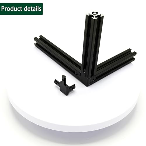 12Sets 2020 Aluminum Extrusion Hardware Accessories with Screws&Wrench, 12Pcs Black 3-Way Bracket with 50Pcs Set Screws for 2020 V T Slot Rail Aluminum Extrusion Profile - style: 12 Set 20 Series Bracket Black