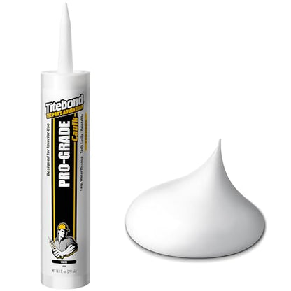 Titebond 10.1 Oz. Pro-Grade 7401 Acrylic Latex Water-Based Caulk - White - size: 10.1 Oz.