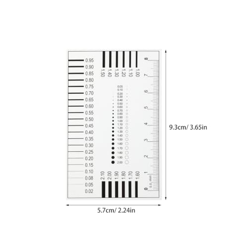 High Precision Crack Width Measurement Tool 2-Pack Film Ruler
