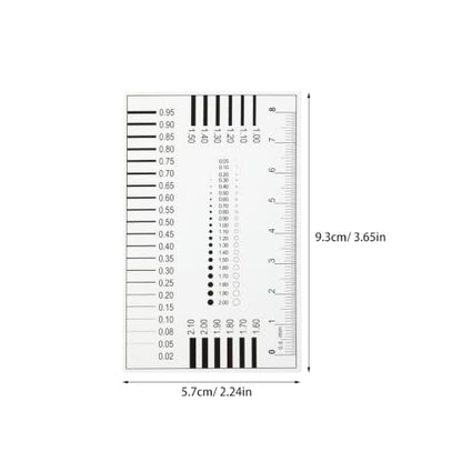 High Precision Crack Width Measurement Tool 2-Pack Film Ruler