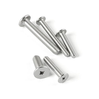M2 x 4mm(50 Pack) Flat Round Head Screws 304 Stainless Steel Phillips Drive Machine Screws Hardware Fastener for Furniture Connection - size: M2 x 4