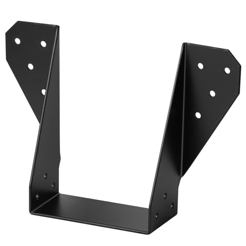 GBGS 10 Pcs Black 4 x 6 Face-Mount Joist Hanger