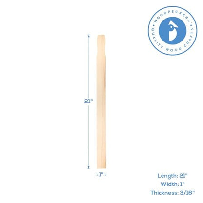 21 Inch Paint Sticks, Box of 25 Hardwood Paint Stirrers, Wood Mixing Paddles for Epoxy or Resin, Garden or Library Markers by Woodpeckers - size: 21 inch
