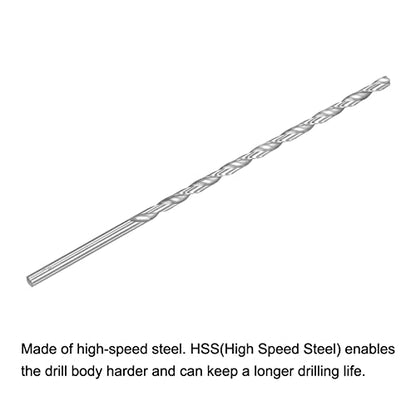uxcell HSS Extra Long Twist Drill Bits,7.5mm Drill Dia 300mm Length 2Pcs - size: 7.5x300mm