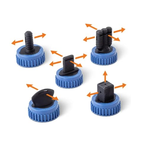Glue Bottle Silicone Applicator Tips for Biscuit Joints -Plastic Collar w/Cap & Cleaning Tool -Compatible with Glue Bottles
