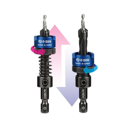 Depth Adjustable Countersink Drill Bit (4 x 10mm, 5/32" x 25/64") 1PCS - size: 4 x 10mm (5/32" x 25/64")