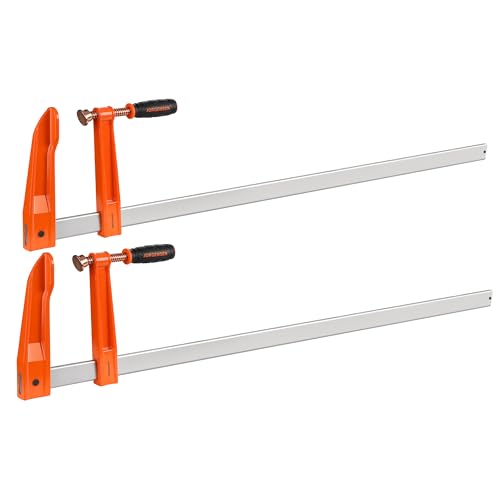 Jorgensen 48-Inch Deep-Reach Throat Bar Clamps, 7" Throat Depth, 2-Pack - size: 48-Inch