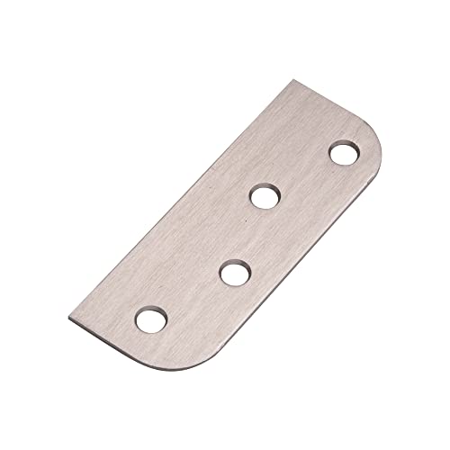 Hinge Blanks for Doors Filler Plates Satin Nickel 4 Inch - 5/8 Inch 3-Pack - color: Satin Nickel