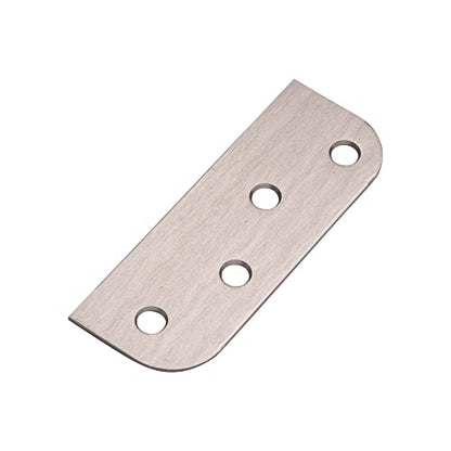 Hinge Blanks for Doors Filler Plates Satin Nickel 4 Inch - 5/8 Inch 3-Pack - color: Satin Nickel