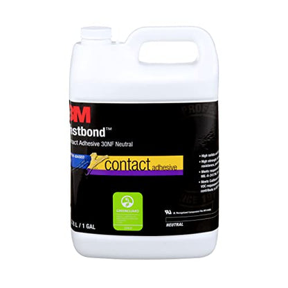 3M Fastbond Contact Adhesive 30NF, Neutral, 1 Gallon - color: Neutral, size: ['1 Gallon']