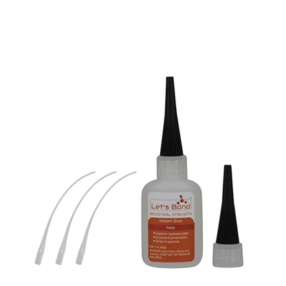 Let's Bond 1 oz Thin Professional Grade Instant Glue, Premium Cyanoacrylate, 5 CPS - size: 1 oz