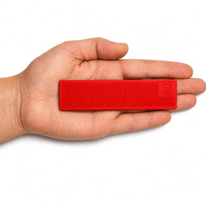 1/8" (3 mm) Plastic Glazing Blocks Glazing Frame Spacer Door Window Frame Packers - size: 1/8" (3mm) Red