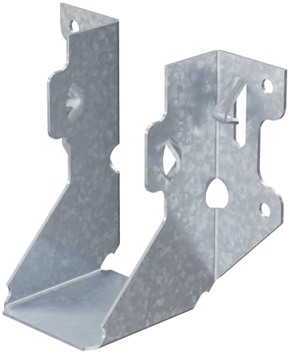 Simpson Strong-Tie LUS24 Light Face-Mount Joist Hanger - 1-9/16 in. (W) x 3-1/8 in. (H) x 1-3/4 in. (B), Fits 2x4 Joists, 18 Gauge Zinc Galvanized Steel, Hurricane Rafter Ties - size: 1 Each