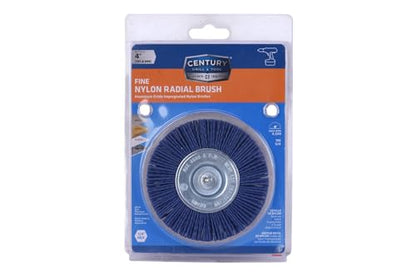 Century Drill & Tool 77443 Nylon Abrasive Radial Brush, 4", Fine - size: 4" Fine