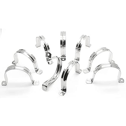 10Pcs 2.5 Inch Stainless Steel Conduit Clamps - size: 3" / 76mm