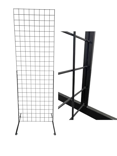 Only Hangers EZ Slide-On Grid Legs - Pack of 3 Sets - No Hardware Needed (Black) - color: Black