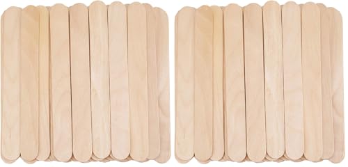 Hedume 1200 Pack Large Wide Wax Sticks, Wood Wax Spatula Applicator, Body Hair Removal Craft Sticks Applicator Spatula - size: 600 Count (Pack of 2)