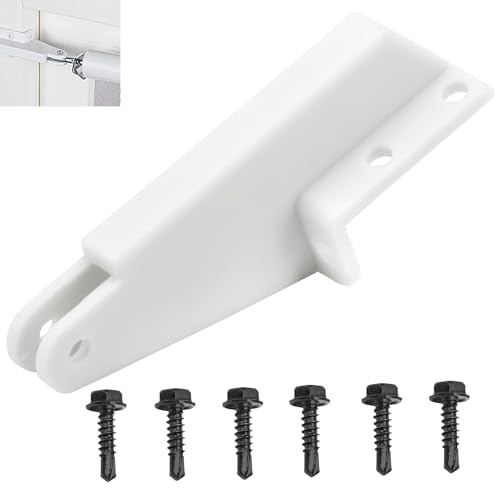N349-316 White Plastic Replacement Post Jamb Bracket w/Screws