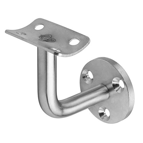 8 Pack Staircase Handrail Brackets for Round Wood, 304 Stainless Steel