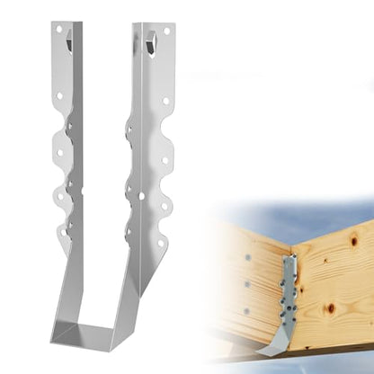 20 pcs 2x10 Joist Hanger,LU210 18 Gauge Double Shear Face Mount Joist Hanger,Hurricane Ties for Rafters Tie Brackets Great for Floor Deck and Ceiling Joists - size: 20Pcs 2x10, style: Silver