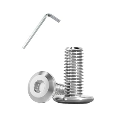 Metuja 5/16-18x1 Flat Head Hex Socket Cap Screws Bolts,304 Stainless Steel Fully Threaded Machine Screws with Hex Key (20PCS) Corrosion-Resistant for Furniture/Machinery - size: 5/16-18 x 1"