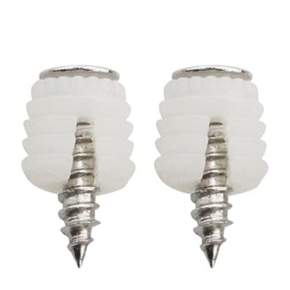 E-outstanding 20Pcs Plastic Dowel Inserts Hinge Expansion Plug with Mounting Screws for Hinges