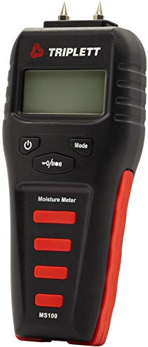 Triplett Pin Moisture Meter for Wood and Building Materials with Audible Indicator (MS100)