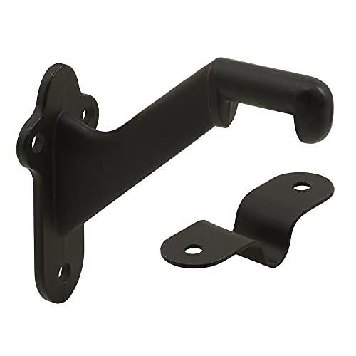 Prime-Line MP11232-1 Staircase Handrail Support Bracket, Diecast Zinc Construction, Oil Rubbed Bronze Finish (Single Pack) - color: Oil Rubbed Bronze, size: 1 Pack