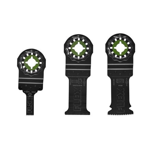 FLEX 3-Piece Oscillating Tool Plunge Cut Set, Cuts Wood, Wood with Nails, Metal, Drywall, PVC - FAM40101-3 - style: Plunge Cut Set
