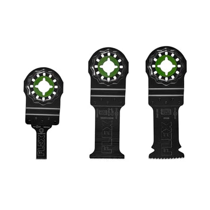 FLEX 3-Piece Oscillating Tool Plunge Cut Set, Cuts Wood, Wood with Nails, Metal, Drywall, PVC - FAM40101-3 - style: Plunge Cut Set