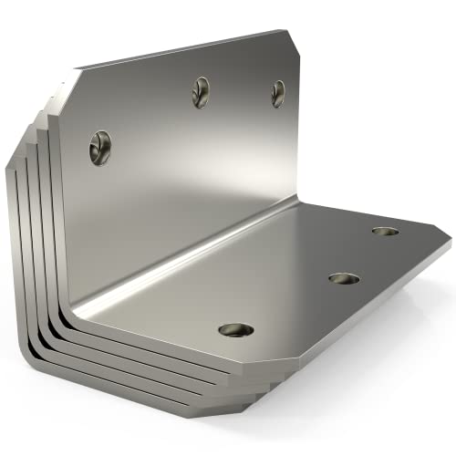 4x2x2 L Bracket Corner Brace(15PCS), 4 Inch Galvanized