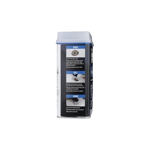Evercoat Body Shop 105006 Pro-Grade Fiberglass Resin for Repairing and Rebuilding Panels & Holes in Fiberglass, Metal, Wood & More, Easy Mix Hardener Included 128 Fl Oz. - size: 128 Fl Oz.