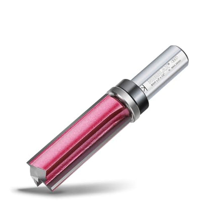 3-Flute Top Bearing Flush Trim Bit 1/2" Shank 3/4" Dia 2" Cut Length - size: 3/4"Dia x 2" x 1/2"Sh, style: Top Bearing