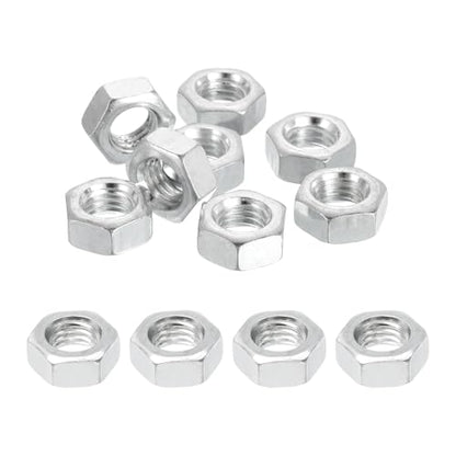 PATIKIL M12x1.75x7mm Steel Hex Nuts, 12Pcs Metric Fine Thread Carbon Steel Zinc Plated Finished Hardware Screw Nuts Fasteners for Machinery Manufacturing, Industrial Use, 18.8mm Width - size: M12x1.75x7x18.8mm