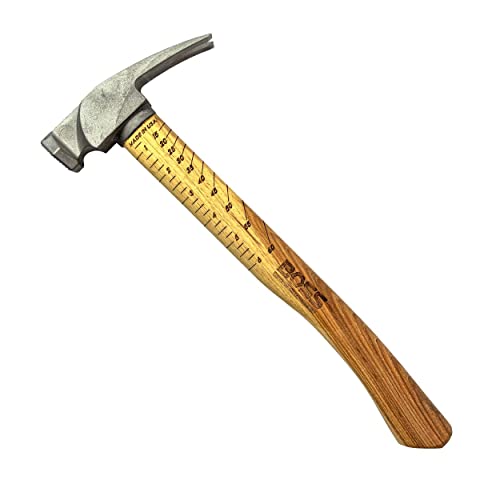 Boss Hammer 14 oz Ti64 Titanium Hammer, Tennessee Hickory Handle - size: 14 oz., style: Milled Face