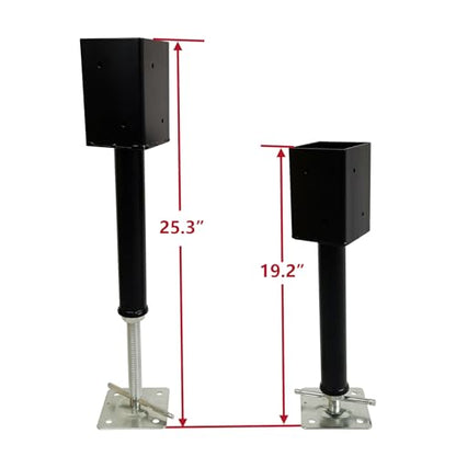 2 Pack 4x4 Screw Shore Jack Post for Leveling Floor Crawlspace Basement