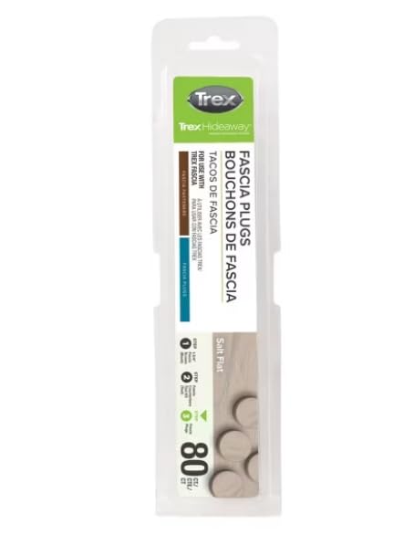 Trex Fascia Plugs (Salt Flat) - color: Salt Flat 80ct