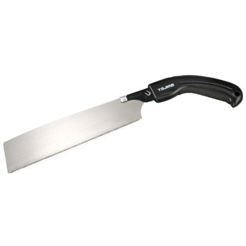 TAJIMA Pull-Stroke Saw, Japanese Hand Saw, 265 mm x 16 TPI, Curved Handle - size: 265 mm c 16 TPI
