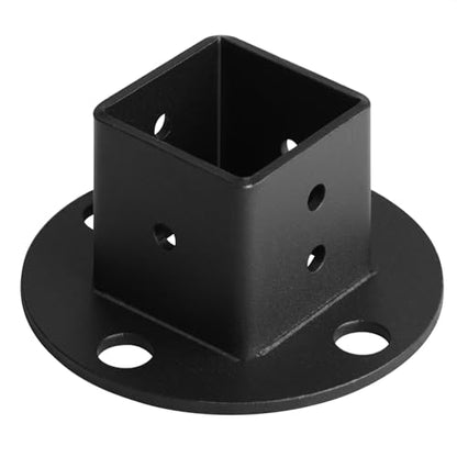 4 Pack 1-1/2" x 1-1/2" Square Post Anchor Base, Fence Flange Bracket - size: 1-1/2 Inch