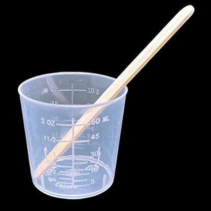 30 Pcs Plastic Graduated Cups, 60ml/2oz Clear Scale Cups - size: 60 milliliters