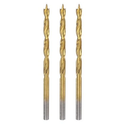 HARFINGTON 3pcs Brad Point Drill Bit 3mm/1/8 Dia Straight Round Shank - size: 3mm
