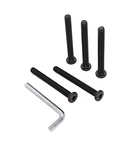 cSeao 10pcs Black 5/16-18 x 2-1/4" Socket Cap Screws Allen Head Bolts with One Hex Key - size: 5/16"-18 x 2-1/4" 10pcs