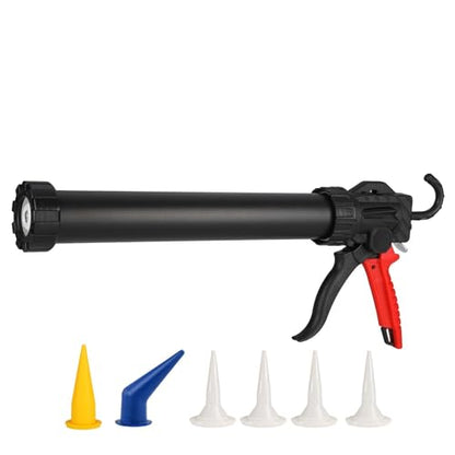 Heavy Duty Sausage Tube Caulk Gun - Red Handle - size: Red Handle