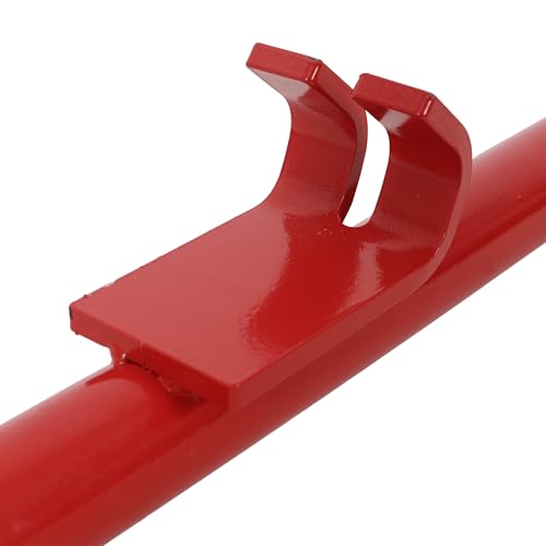 30 Inch Pulling Stick Tool for Car Dent Repair Heavy Duty Dent Puller for Bumper Body Hood Deck Universal Auto Body Tool with Chain and Rubber Pad Red