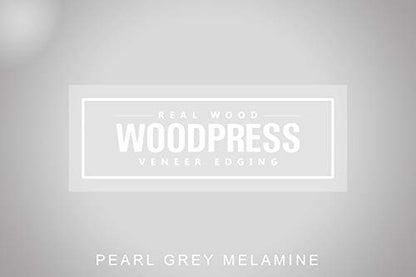 5/8 inch Grey Pearl Pre-Glued Melamine Edge Banding, 25 ft - size: Width: 5/8"