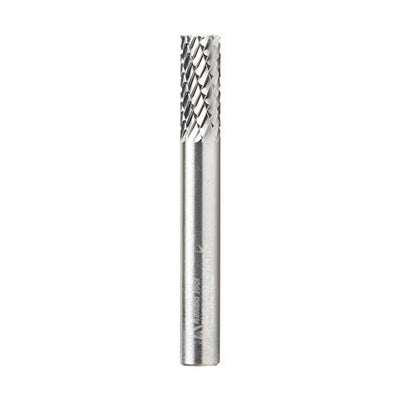 Amana Tool - BURS-082 Solid Carbide Cylindrical Shape with End Cut 1/4 Dia x 5/8 x 1/4 Sha - style: BURS-082