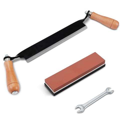 10" Straight Draw Knife for Debarking, Bark Removal, Wood Peeling - size: 10" Straight