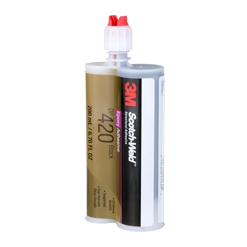 3M Scotch-Weld Epoxy Adhesive DP420, Black, 200 mL (6.76 fl oz) Duo-Pak - size: 200 ml