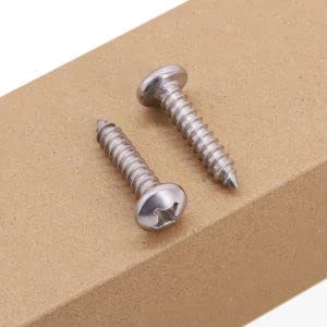#14 x 1/2" Phillips Pan Head Sheet Metal Screws 304 Stainless Steel 30Pcs - size: #14 x 1/2